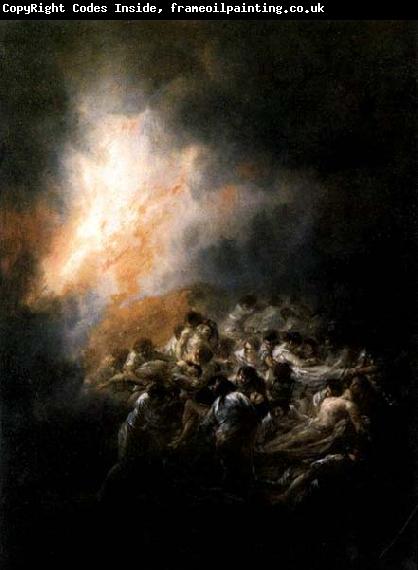 Francisco de goya y Lucientes Fire at Night